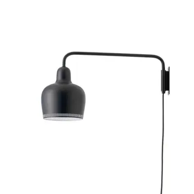 Artek - A330S Golden Bell Vägglampa Black/White