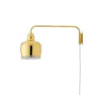 Artek - A330S Golden Bell Vägglampa Brass/White