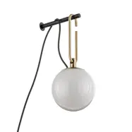 Artemide - Vägglampa nh Wall vit glas kontakt E14