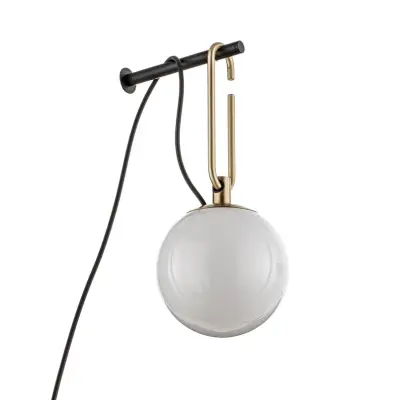 Artemide - Vägglampa nh Wall vit glas kontakt E14