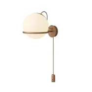 Astep - Model 238/1 Vägglampa Ø20 Golden w/Switch