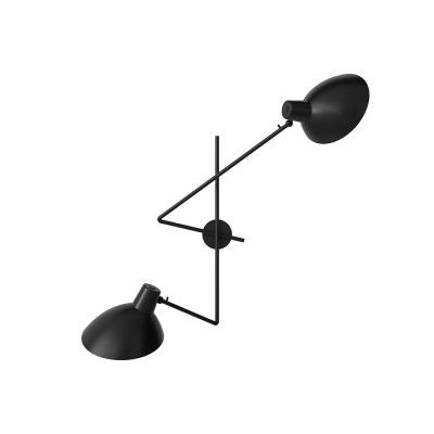 Astep - VV Cinquanta Twin Vägglampa Black/Black