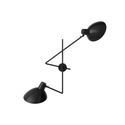 Astep - VV Cinquanta Twin Vägglampa Black/Black