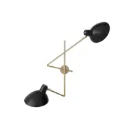 Astep - VV Cinquanta Twin Vägglampa Brass/Black