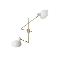 Astep - VV Cinquanta Twin Vägglampa Brass/White