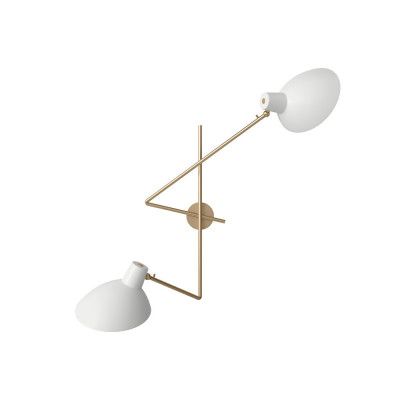 Astep - VV Cinquanta Twin Vägglampa Brass/White