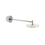 Asteria Long LED-vägglampa, vit, stål, fast anslutning – UMAGE - Vardagsrum - Design - Metall - Med en ljuskälla