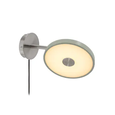 Asteria Short LED-vägglampa, olivgrön, stål med stickkontakt – UMAGE - Vardagsrum - Design - Metall - Med en ljuskälla