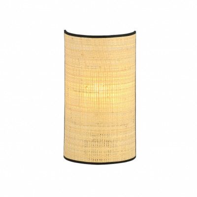 ASTON K1 Vägglampa, Svart/Brun