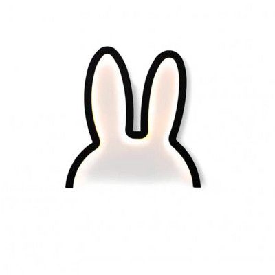 Atelier Pierre Junior - Miffy Vägglampa Black LED Mood Light Medium Atelier Pierre