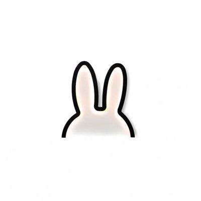 Atelier Pierre - Miffy Vägglampa Black LED Mood Light Small
