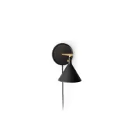 Audo Copenhagen - Cast Sconce LED-vägglampa, svart, stickkontakt, dimbarAudo
