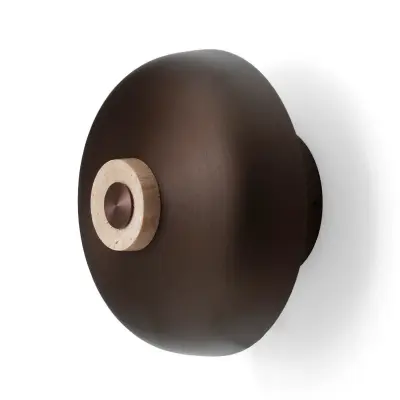 Audo Copenhagen - Reverse Vägglampa HW Sand Travertine/Bronzed Aluminium