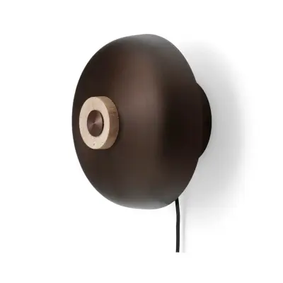 Audo Copenhagen - Reverse Vägglampa Sand Travertine/Bronzed Aluminium