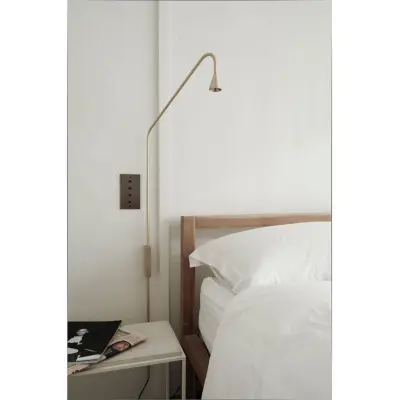 Austere W Vägglampa Vit Trizo21 - Vardagsrum - Mässing