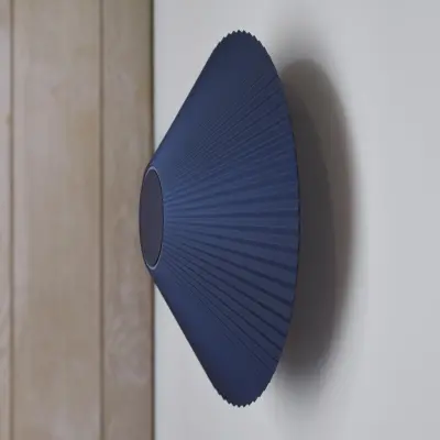 Ballerina LED-vägglampa, mörkblå, Ø 35 cm – LOOM DESIGN - Vardagsrum - Modern - Aluminium - Med en ljuskälla