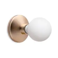 Bee vägglampa, guld/vit