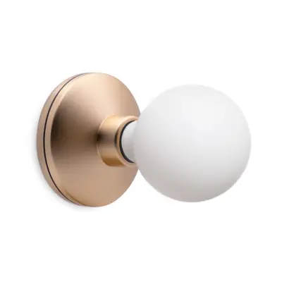 Bee vägglampa, guld/vit