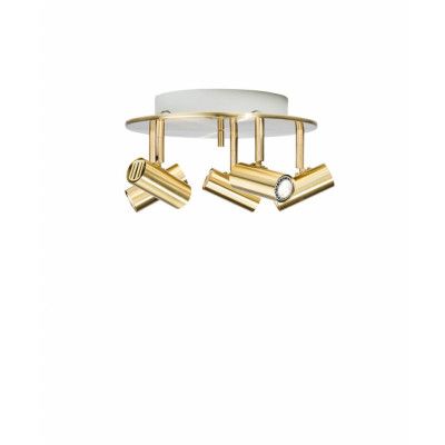 Belid - Cato 5-spot Plafond Slipad Mässing