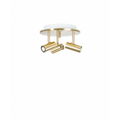 Belid - Cato Triospot Plafond Slipad Mässing