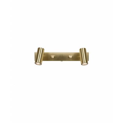 Belid - Cato 2 Vägglampa Blank Slipad Mässing