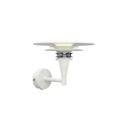 Belid Diablo vägglampa Flat vit/chrome