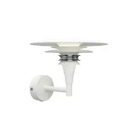 Belid - Diablo vägglampa, vit/krom, Ø 20 cm metall, G9
