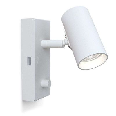 Belid - Tyson USB Vägglampa Left White
