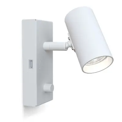 Belid - Tyson USB Vägglampa Left White
