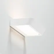 Belvedere W1 Wall Lamp Satin White 2700k Rotaliana - Vardagsrum - Design - Metall - Vinklad