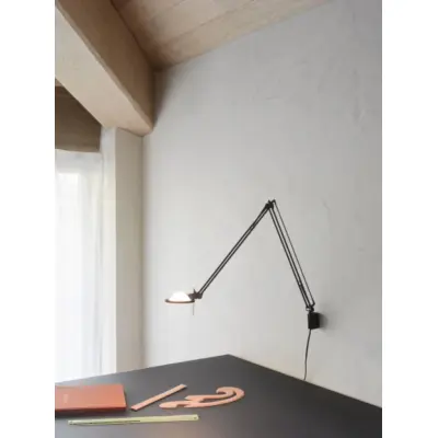Berenice vägglampa 30x30 vit glas/svart Luceplan - Aluminium