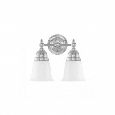 Bergman Vägglampa IP21, förnicklad mässing