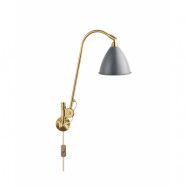 Bestlite BL6 Vägglampa Ø16 Mässing/Grå - GUBI