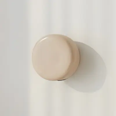 BonBon vägglampa, beige, Ø 16 cm, glas ALDEX - Vardagsrum - Design - Med en ljuskälla