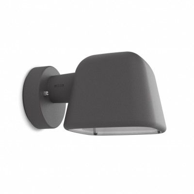 Boo vägglampa IP44 grafitstruktur E27