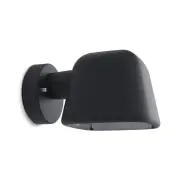 Boo vägglampa IP44 svartstruktur E27