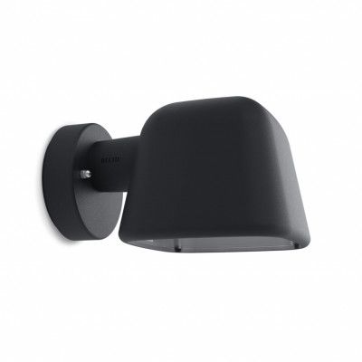 Boo vägglampa IP44 svartstruktur E27