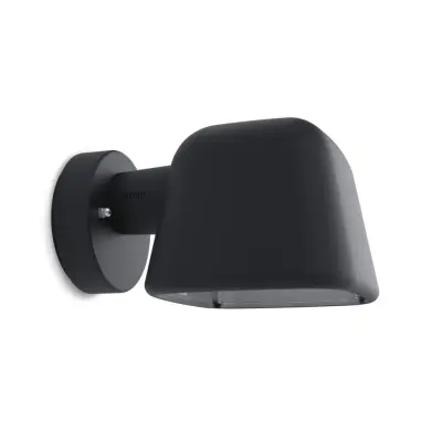 Boo vägglampa IP44 svartstruktur E27