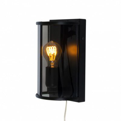 BUDGIE vägglampa, svart/rök