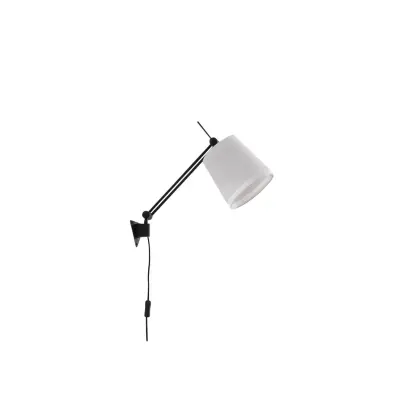 Lucande - Caelia Vägglampa  Black/White