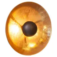 Captain vägglampa, svart/guld 60cm