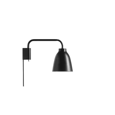 Caravaggio Read vägglampa, mattsvart 33,8cm