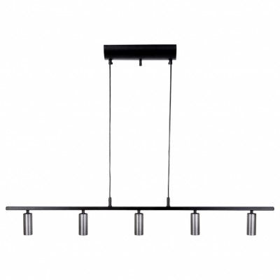 Cato LED pendel, mattsvart/oxidgrå 115cm