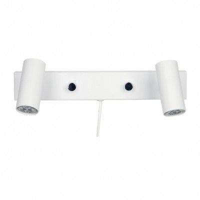 Cato vägglampa dubbel LED, mattvit 15,4cm