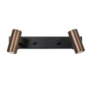 Cato vägglampa dubbel LED, oxid 15,4cm