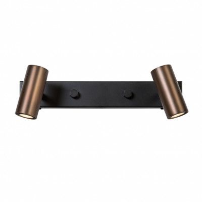 Cato vägglampa dubbel LED, oxid 15,4cm