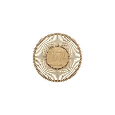 Clava Up vägglampa, ljus ek Ø49