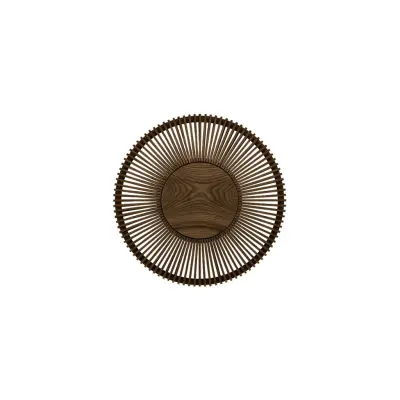 Clava Up vägglampa, mörk ek Ø49