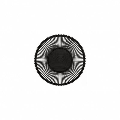 Clava Up vägglampa, svart ek Ø49