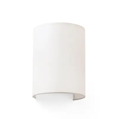 Cotton vägglampa, välvd, 20 x 15 cm, beige FARO BARCELONA - Vardagsrum - Modern - Tyg / textil